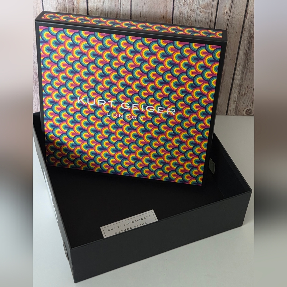 Kurt Geiger Rainbow Pattern Storage Box - Multicolor - Picture 7 of 8